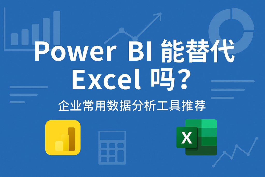 Power BI能替代Excel吗？企业常用数据分析工具推荐